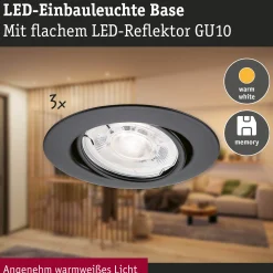 LED Einbauleuchte - Base GU10 Flat schwenkbar