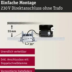 LED Einbauleuchte - Calla 10er-Set