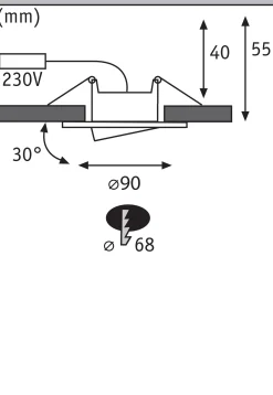 LED Einbauleuchte - Calla 3er-Set schwenkbar