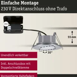 LED Einbauleuchte - Calla schwenkbar
