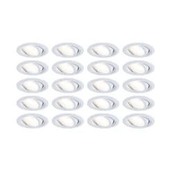 LED Einbauleuchte - FixedLED 20er-Set schwenkbar
