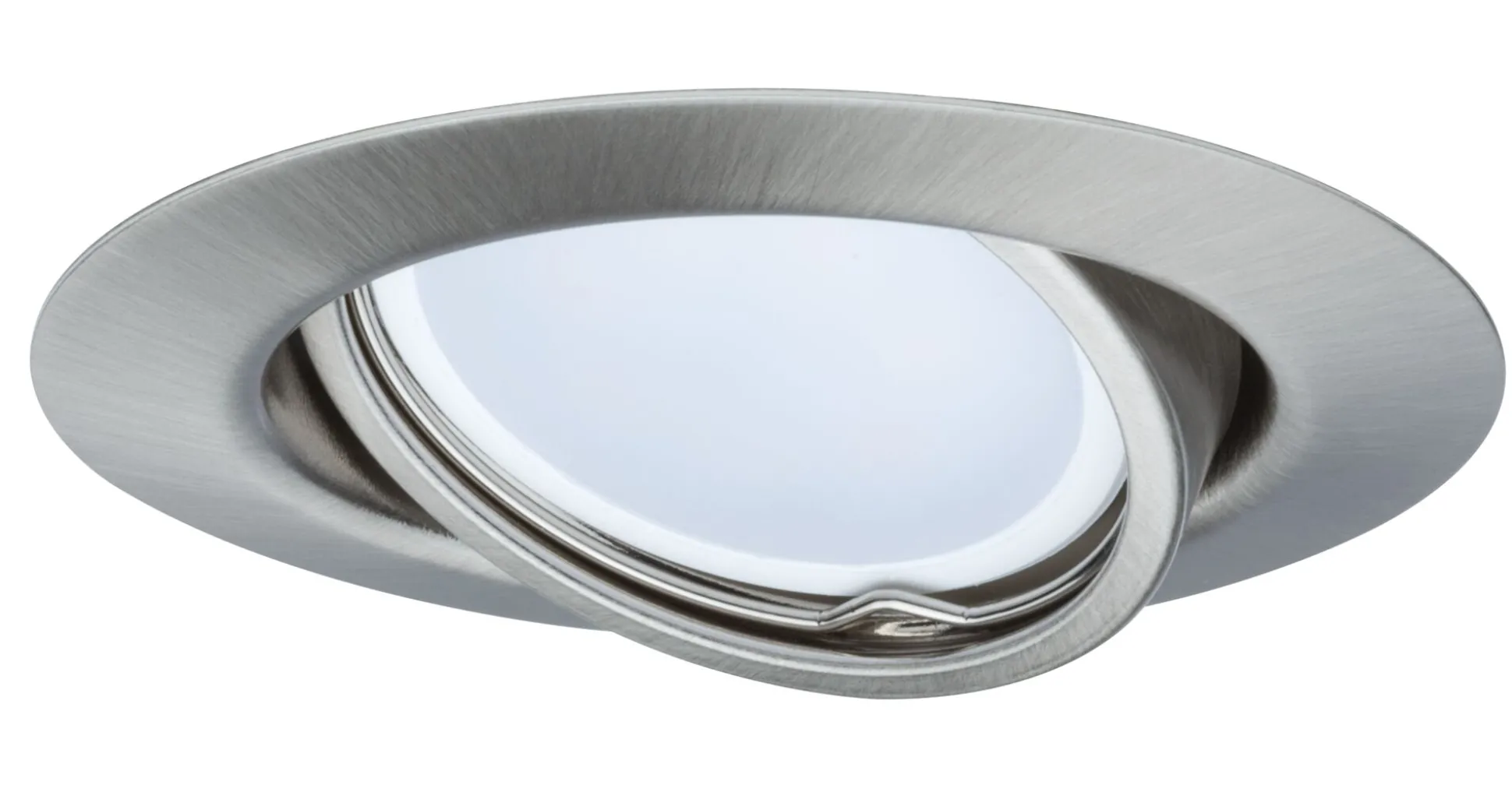 LED Einbauleuchte - LED Einbauleuchte rund 90mm 20° GU10 3x4,5W 3x340lm 230V 2700K Eisen gebürstet