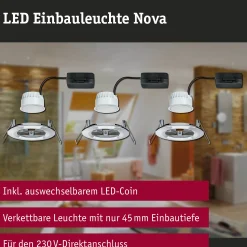 LED Einbauleuchte - Nova Basisset starr