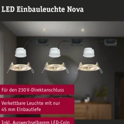 LED Einbauleuchte - Nova Basisset starr