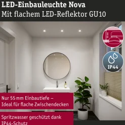 LED Einbauleuchte - Nova GU10 Flat starr