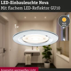 LED Einbauleuchte - Nova GU10 Flat starr