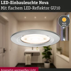 LED Einbauleuchte - Nova GU10 Flat starr