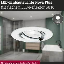 LED Einbauleuchte - Nova Plus GU10 Flat