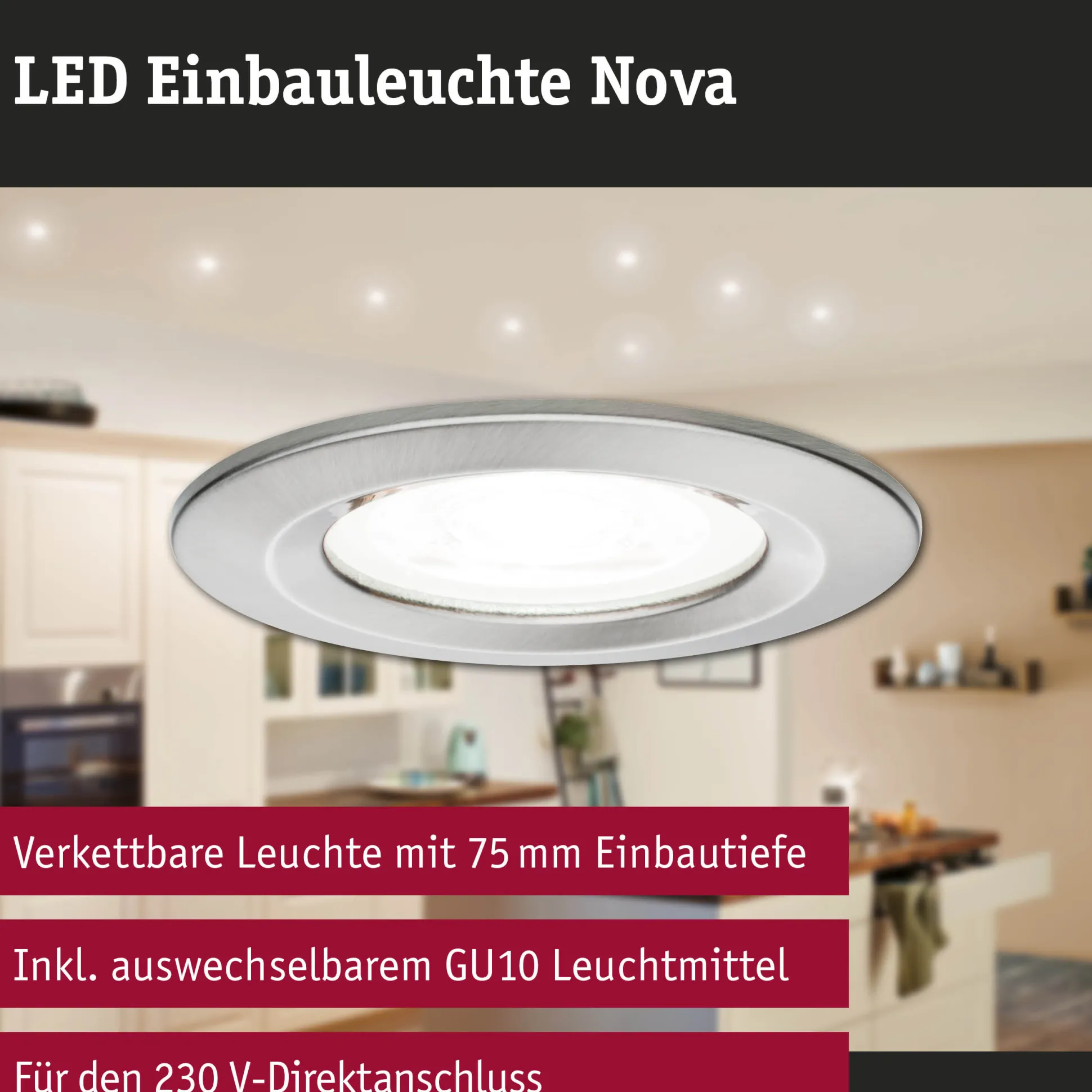 LED Einbauleuchte - Nova starr