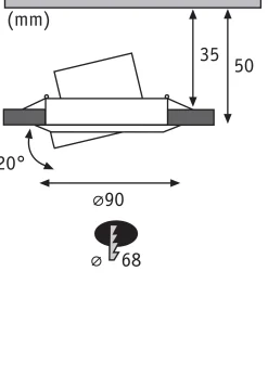 LED Einbauleuchte Smart Home Zigbee 3.0 - Base Basisset schwenkbar