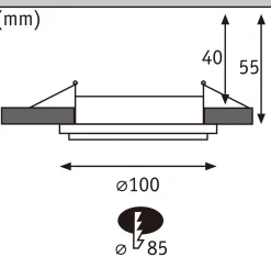 LED Einbauleuchte - Sormus 3er-Set