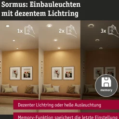 LED Einbauleuchte - Sormus 3er-Set
