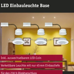 LED Einbauleuchte 3-Step-Dim - Base Basisset schwenkbar
