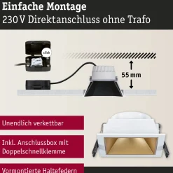 LED Einbauleuchte 3-Step-Dim - Cole 1er-Set