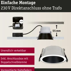 LED Einbauleuchte 3-Step-Dim - Cole 1er-Set