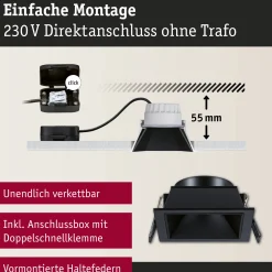 LED Einbauleuchte 3-Step-Dim - Cole 3er-Set
