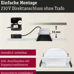 LED Einbauleuchte 3-Step-Dim - Cole 3er-Set
