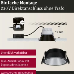 LED Einbauleuchte 3-Step-Dim - Cole 3er-Set