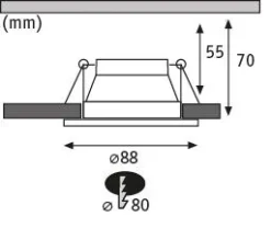 LED Einbauleuchte 3-Step-Dim - Cole 3er-Set