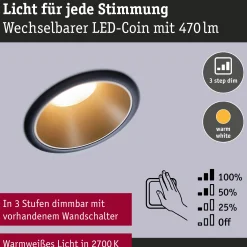 LED Einbauleuchte 3-Step-Dim - Cole 6er-Set