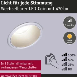 LED Einbauleuchte 3-Step-Dim - Cole 6er-Set