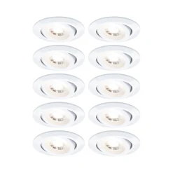 LED Einbauleuchte 3-Step-Dim - 10er-Set schwenkbar