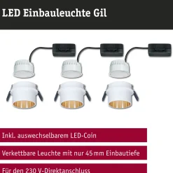 LED Einbauleuchte 3-Step-Dim - Gil Basisset