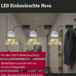 LED Einbauleuchte 3-Step-Dim - Nova Basisset schwenkbar
