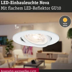LED Einbauleuchte 3-Step-Dim - Nova GU10 Flat schwenkbar