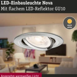 LED Einbauleuchte 3-Step-Dim - Nova GU10 Flat schwenkbar