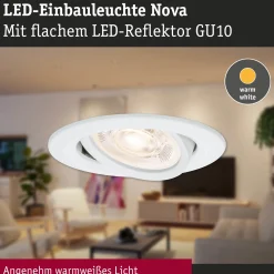 LED Einbauleuchte 3-Step-Dim - Nova GU10 Flat schwenkbar