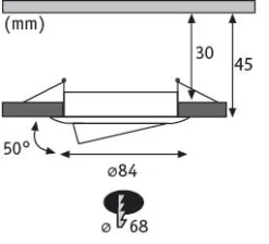 LED Einbauleuchte 3-Step-Dim - Nova schwenkbar