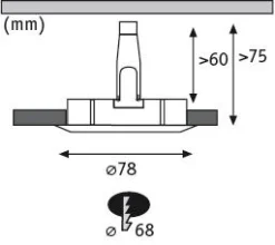 LED Einbauleuchte 3-Step-Dim - Nova starr