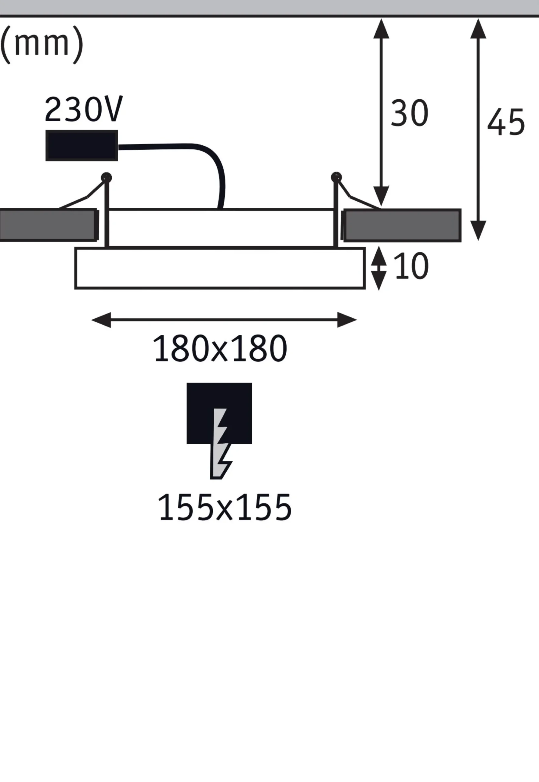 LED Einbaupanel - Areo
