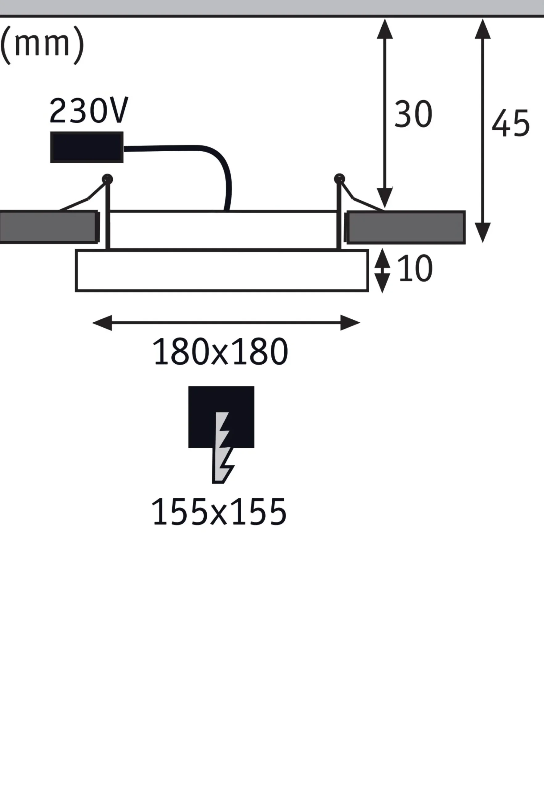 LED Einbaupanel - Areo