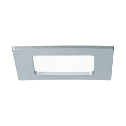 LED Einbaupanel - LED Einbaupanel IP44 eckig 115x115mm 6W 390lm 4000K Chrom matt