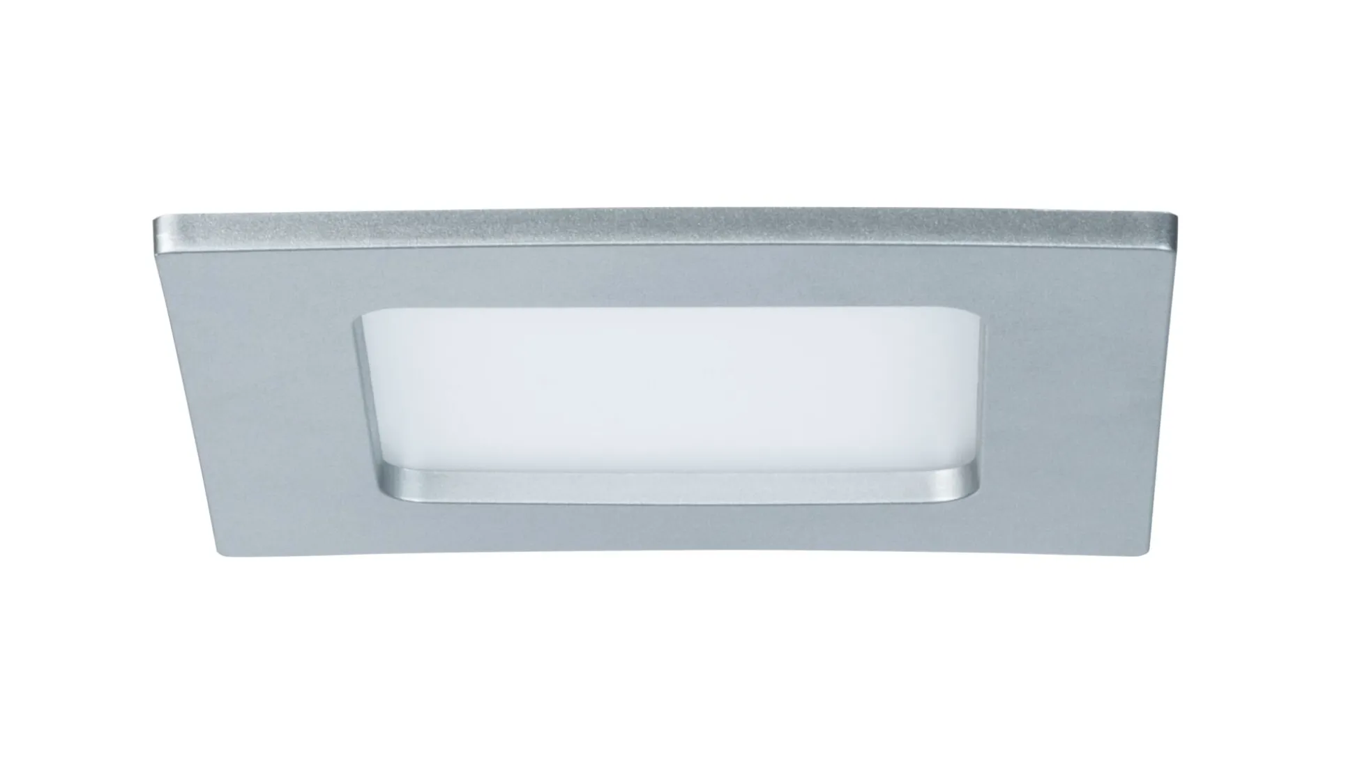 LED Einbaupanel - LED Einbaupanel IP44 eckig 115x115mm 6W 390lm 4000K Chrom matt