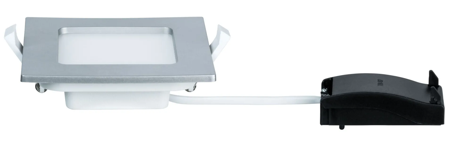 LED Einbaupanel - LED Einbaupanel IP44 eckig 115x115mm 6W 390lm 4000K Chrom matt