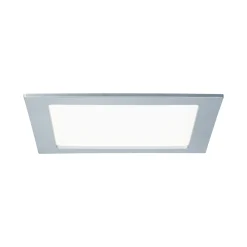 LED Einbaupanel - LED Einbaupanel IP44 eckig 220x220mm 16,5W 1450lm 4000K Chrom matt