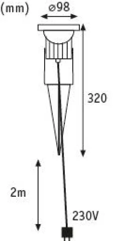 LED Gartenstrahler - LED Gartenstrahler IP65 rund 98mm max. 28W 230V Alu Aluminium