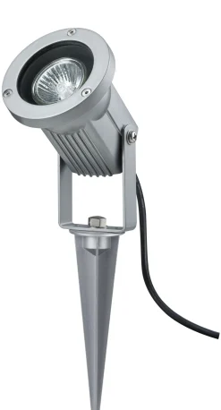 LED Gartenstrahler - LED Gartenstrahler IP65 rund 98mm max. 28W 230V Alu Aluminium