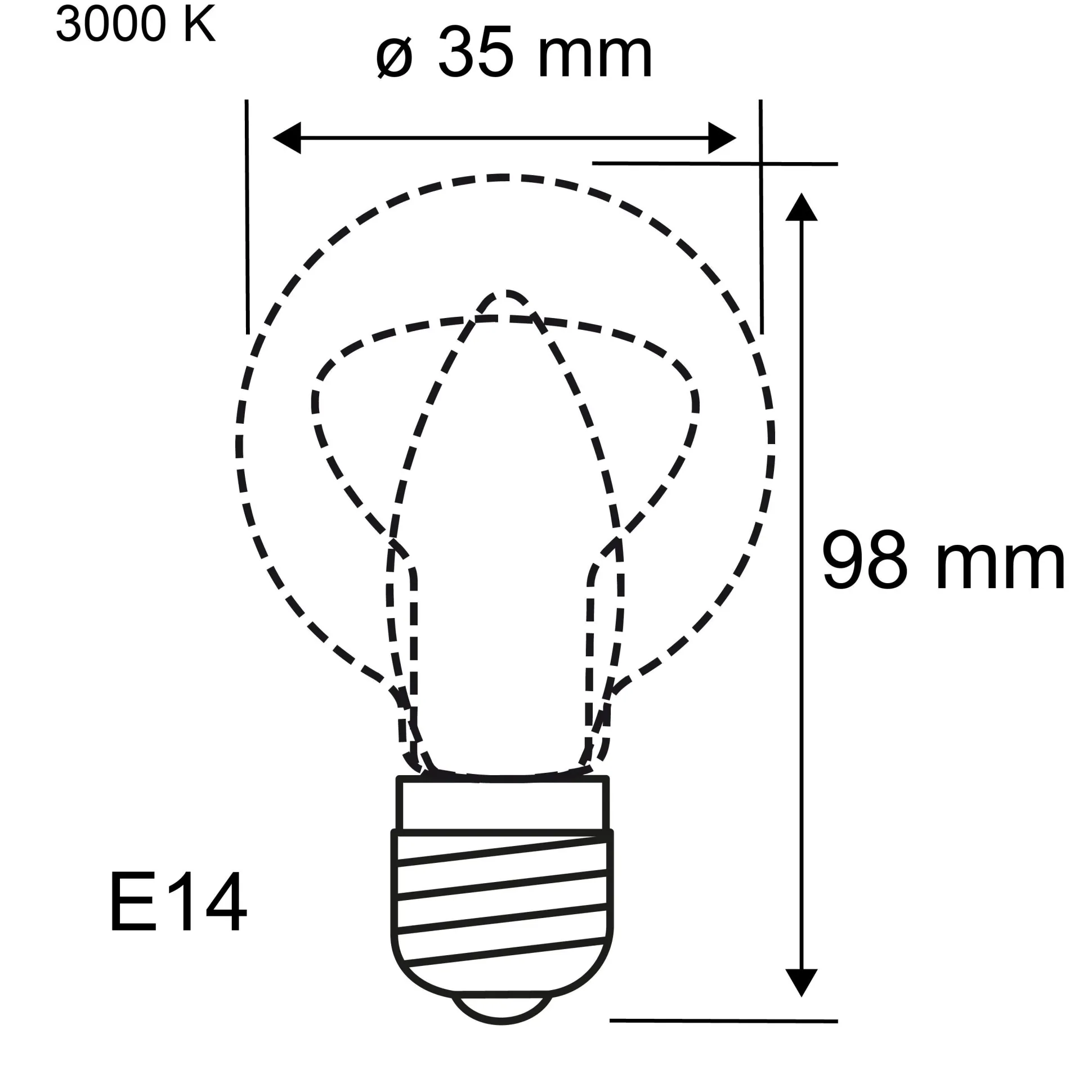LED Kerze - Filament