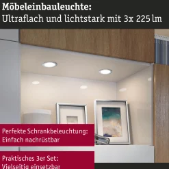LED Möbeleinbauleuchten - 3er-Set