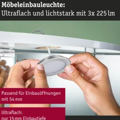 LED Möbeleinbauleuchten - 3er-Set