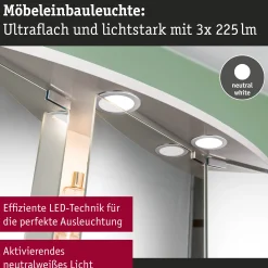 LED Möbeleinbauleuchten - 3er-Set