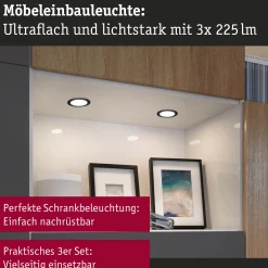 LED Möbeleinbauleuchten - 3er-Set