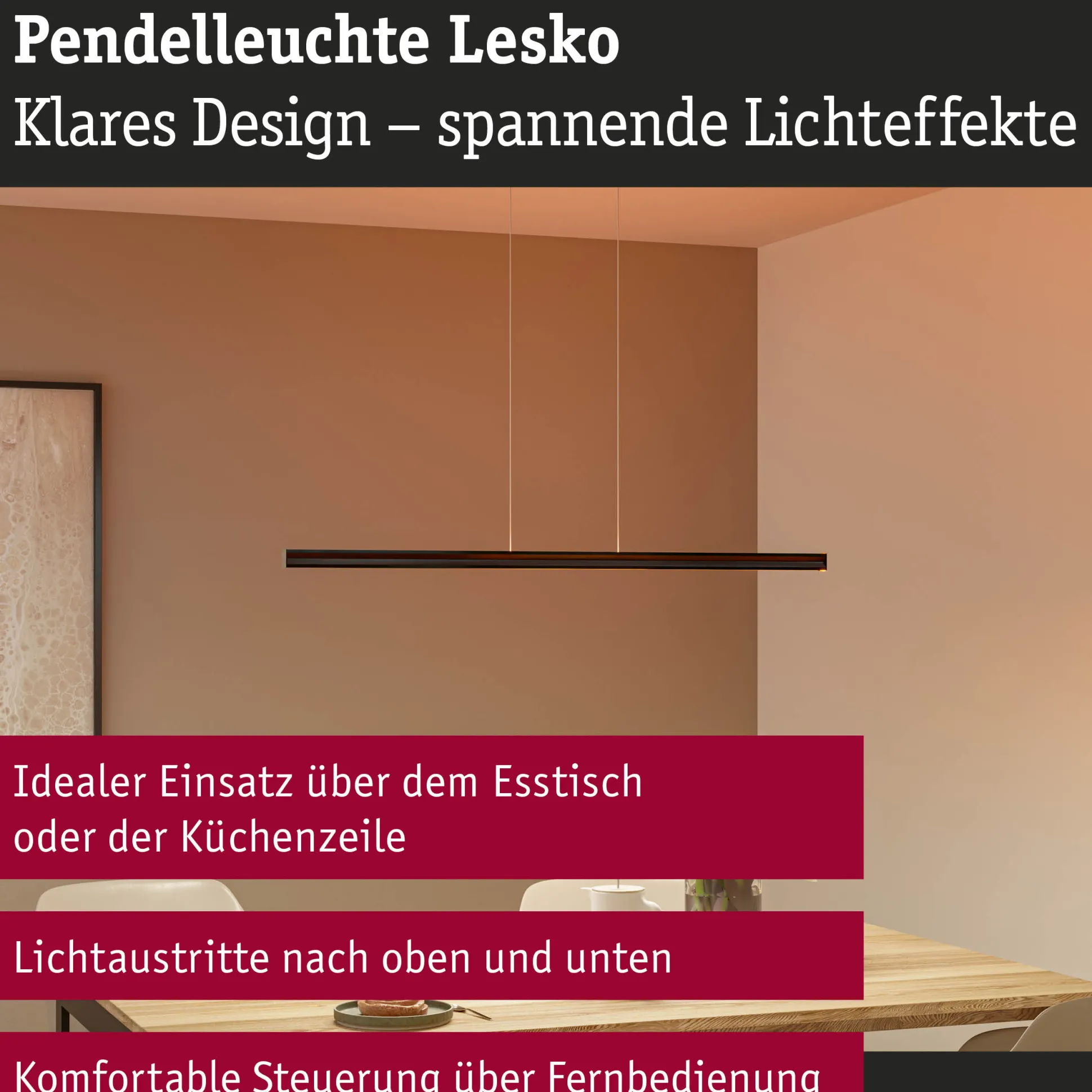 LED Pendelleuchte - Lesko