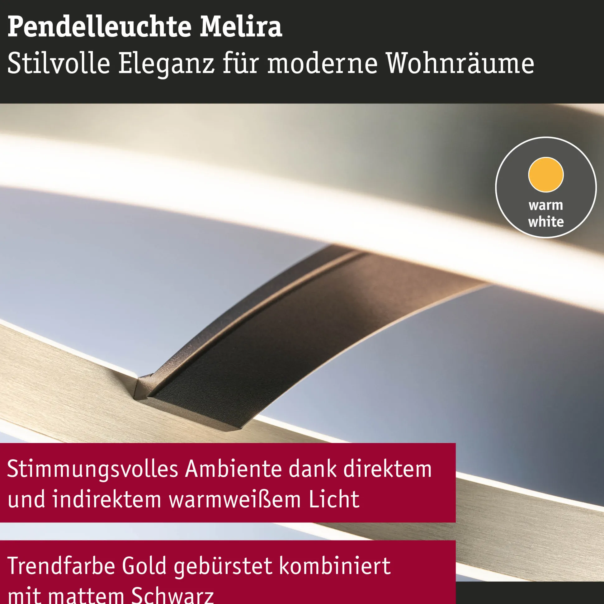 LED Pendelleuchte 3-Step-Dim - Melira