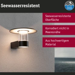 LED Pollerleuchte - Sienna Dämmerungsgesteuerter Bewegungsmelder (HF) seewasserresistent
