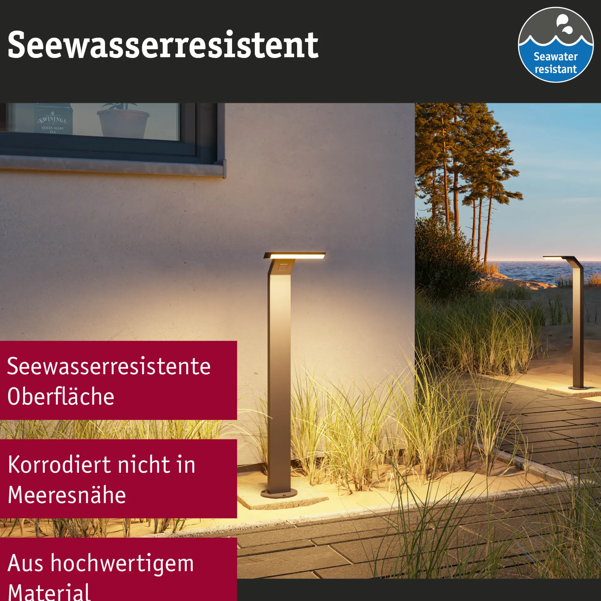 LED Pollerleuchte - Zenera seewasserresistent